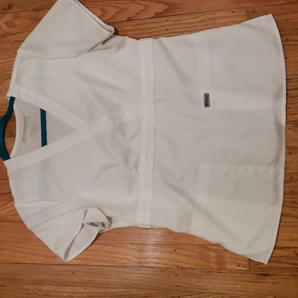 Grey's anatomy white scrub top